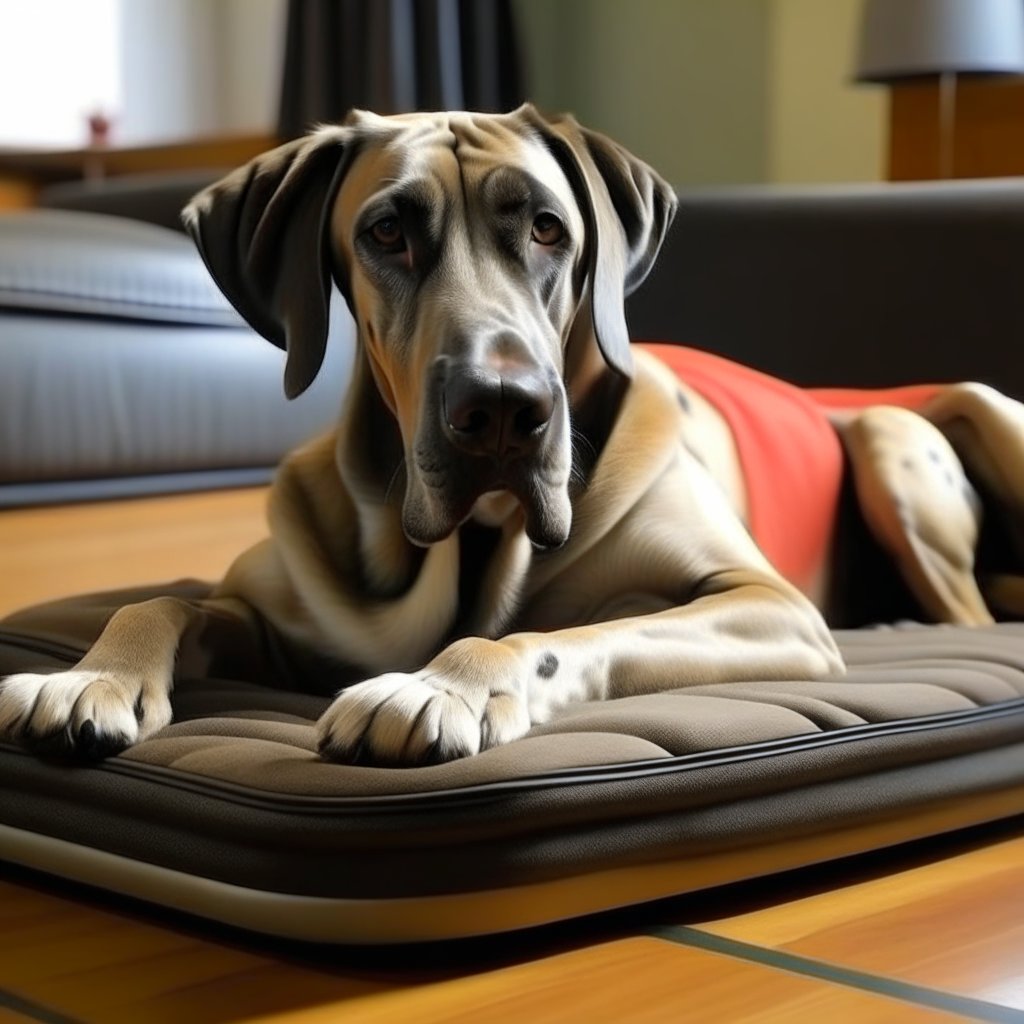 "[Great Dane Dog Beds] - A selection of ten luxurious and comfortable dog beds designed specifically for Great Danes, offering ultimate comfort and style for your furry friend."