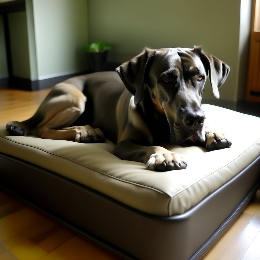 "[Great Dane Dog Beds] - A selection of ten luxurious and comfortable dog beds designed specifically for Great Danes, offering ultimate comfort and style for your furry friend."